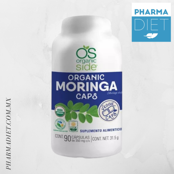 Suplemento Alimenticio Organic Moringa 90 Caps